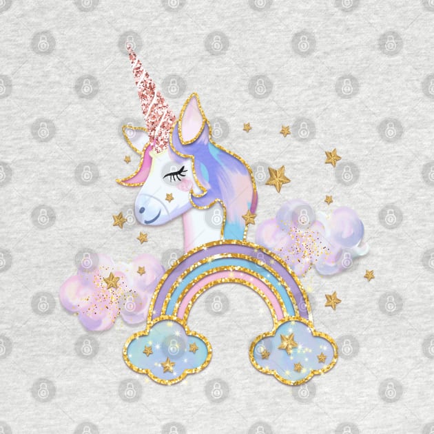 Unicorn Rainbow Glitter by tfortwo
